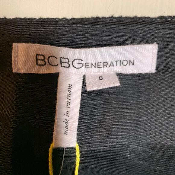 BCBGeneration Side Pleat Grid Tweed Skirt - Picture 7 of 9